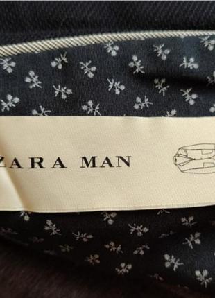 Пиджак мужской темно -синий zara4 фото