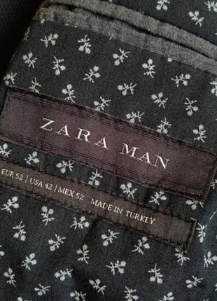 Пиджак мужской темно -синий zara7 фото