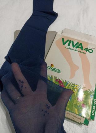 Новые итальянские колготки размер 4 , blu ( темно синие)