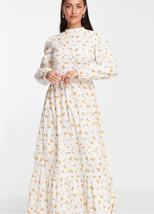 Новое нежное хлопковое маски платье asos