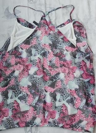 Легкая блузка с принтом3 фото