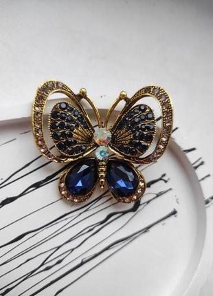Вишукана брошка метелик 🦋 у вінтажному стилі ⚜️