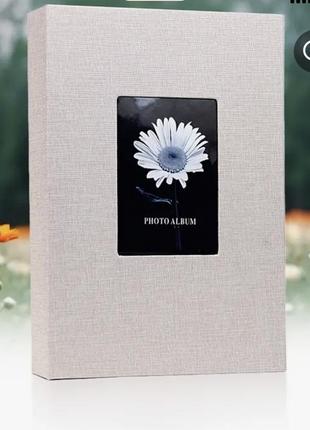 Альбом для фото 300 кишень новий тканина льон