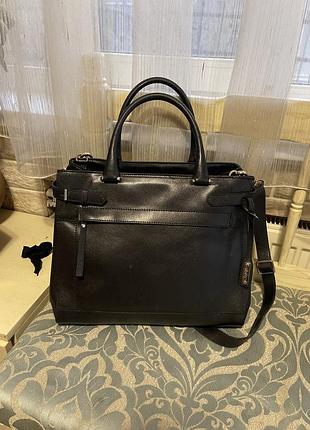 Сумка из кожи сафьяно abro