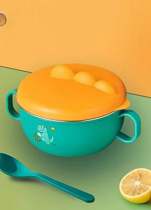 Бокс ланч тарелка для кормления с приборами