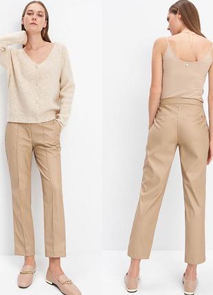 Стильні штани з еко-шкіри mohito s-m