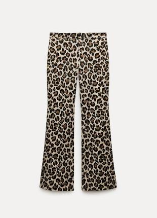 Леопардовые брюки zara 3