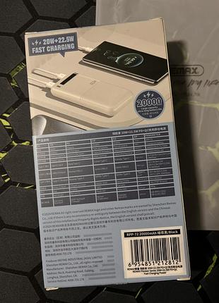 Remax power bank повербанк 20000mah rpp-722 фото