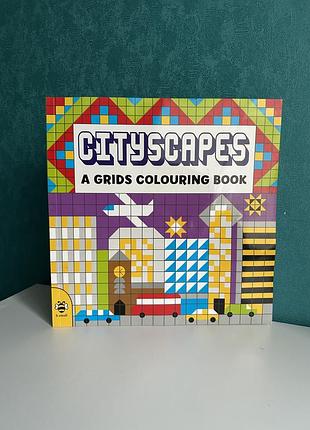 Детская книга логическая раскраска cityscapes