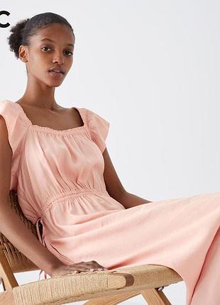 Платье с льном uniqlo
