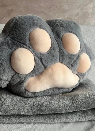 М'яка іграшка подушка тапалапка з пледом