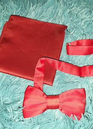 Галстук-бабочка, платочек