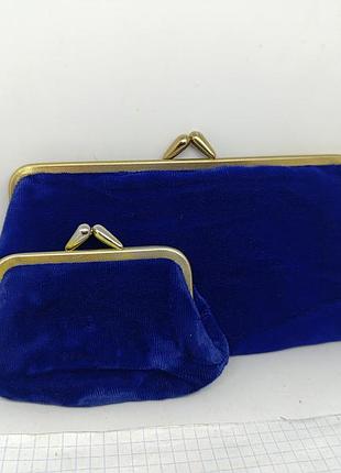 Пара бархатных винтажных кошельков