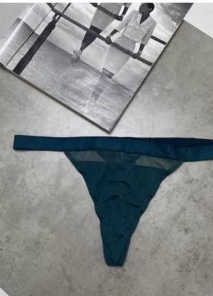 Pour moi круті трусики( стрінги) смарагдового кольору у відмінному стані