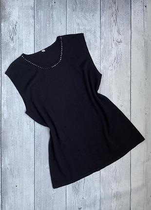 Вовняна кофта з коротким рукавом, безрукавка, майка вовна мерино xl (14)