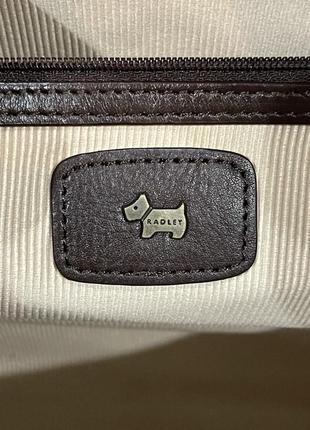 Кожаная большая сумка для документов бренд radley4 фото