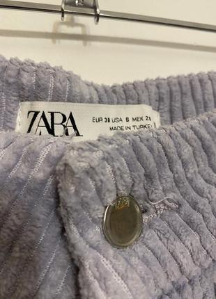 Фиолетовые вельветовые брюки zara3 фото