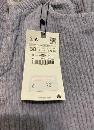 Фиолетовые вельветовые брюки zara4 фото