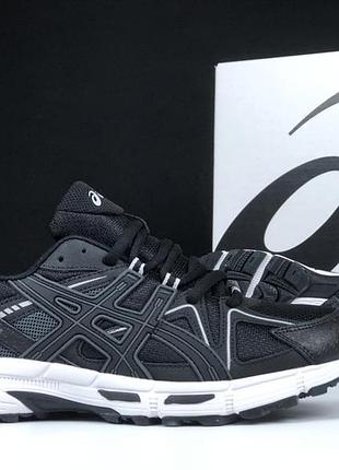 Чоловічі кросівки весна/осінь чорні asics gel kahana