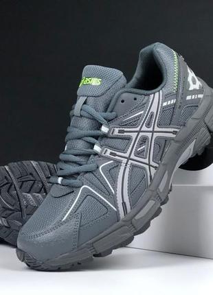 Мужские кроссовки весна/осень серые asics gel kahana