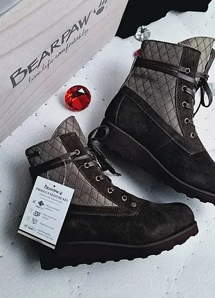 Bearpaw оригінал зимові коричневі замшеві водостійкі черевики