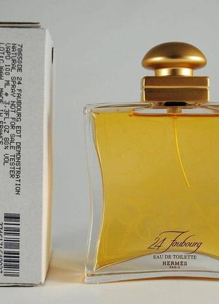 Оригинальный hermes 24 faubourg 100 ml tester туалетная вода