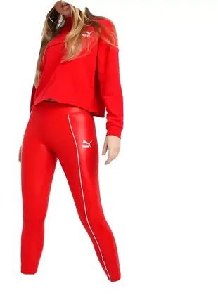 Брендовые лосины красные от puma exclusive hollywood collection