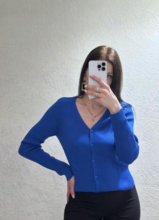 Кардиган в рубчик