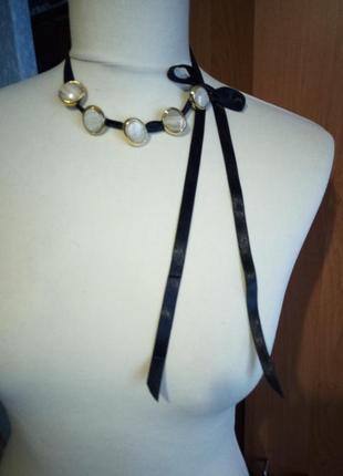 Бусы оригинальные креативные милые текстильные ручной работы хенд мейд