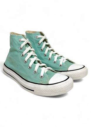 Мятные высокие кеды KITH x Coca-Cola x Converse Chuck 70 Lows 38