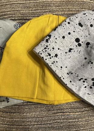 Шапки lc waikiki  на 3-6 років трикотажні тонкі 2 шт трикотажна на флісі 1 шт