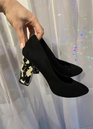 Туфли женские замшевые