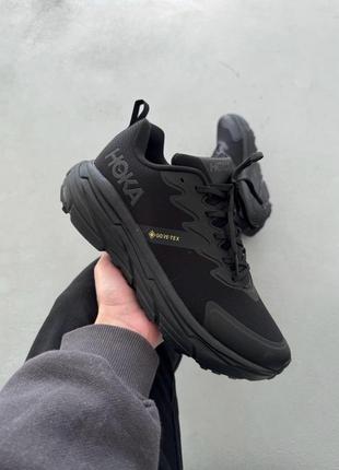Hoka gore-tex black, мужские кроссовки