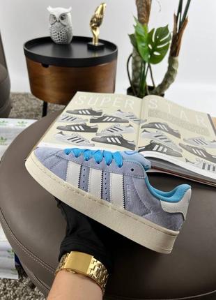 Женские кроссовки adidas originals campus 00s new blue white