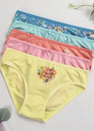 Трусы детские слипы для девочки nicoletta (вик: 8-9, 10-11, 12-13 лет) | 5 шт