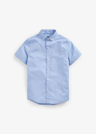 Голубая оксфордская рубашка next на 13 лет