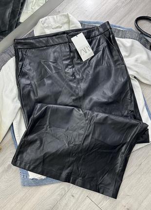 Юбка с ножом зама zara