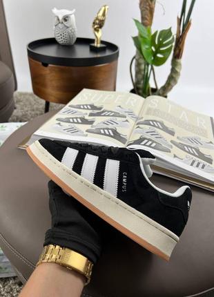 Чоловічі кросівки adidas originals campus 00s new black white