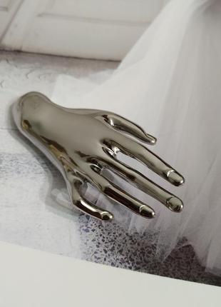 Брошка рука кисть мінімалізм брошь під срібло тренд пін значок