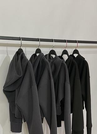 Вкорочене худі на флісі 7