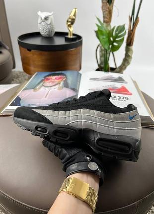Мужские кроссовки nike air max 95 black grey blue
