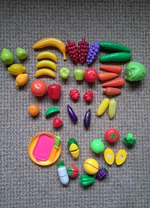 Набір фруктів, овочів