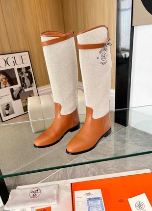 Чоботи в стилі hermes