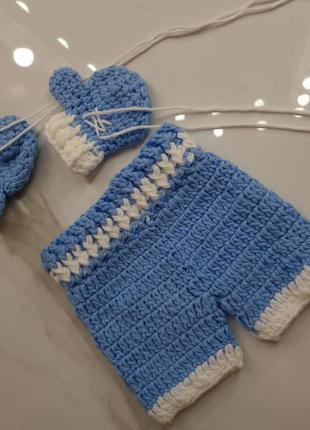 Костюм боксера на фотосессию для новорожденных