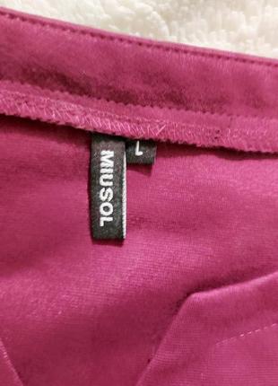 Бордовое платье l 7