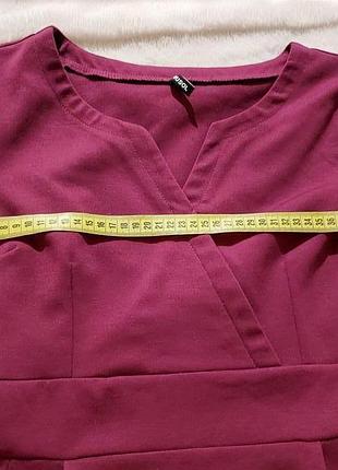 Бордовое платье l 3