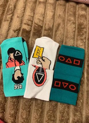 Женские носки, 36-40, игра в кальмара, набор 450 гривен