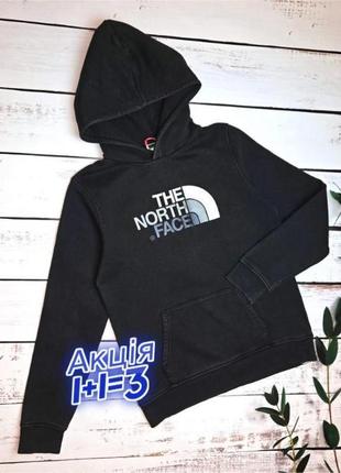 1+1 = 3 брендовых черного женского худи на флисе свитер the north face, размер 44 - 46
