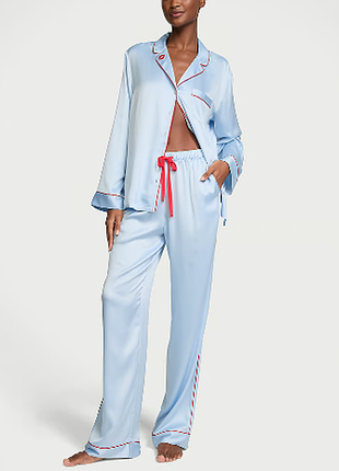 Сатиновая женская пижама глазированный сатин пижамка выктория сикрет victorias secret оригинал