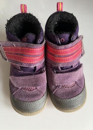 Теплые замшевые ботиночки ecco для малышей 22 размер